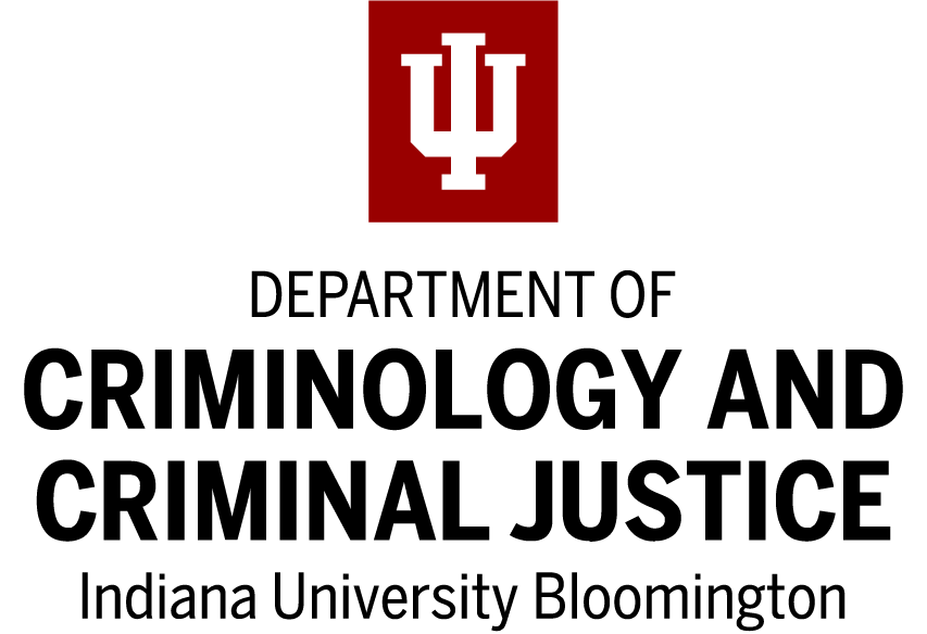 IU Marketing lockup for the Department of Criminology and Criminal Justice